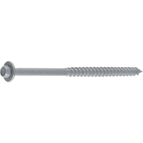 FastenMaster LedgerLOK No. 0 x 5 in. L Hex Washer Head Gray Steel Deck Ledger Screws 250 per Box