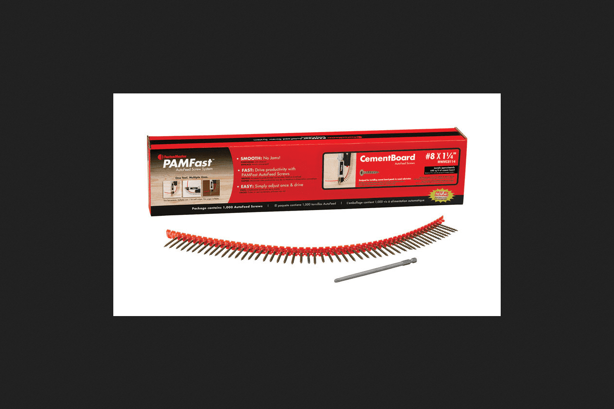 FastenMaster PAMFast No. 8 x 1 1/4 in. L Star Ceramic Cement Board Screws 1000 per box