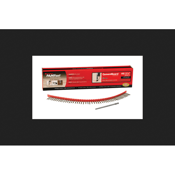 FastenMaster PAMFast No. 8 x 1 1/4 in. L Star Ceramic Cement Board Screws 1000 per box