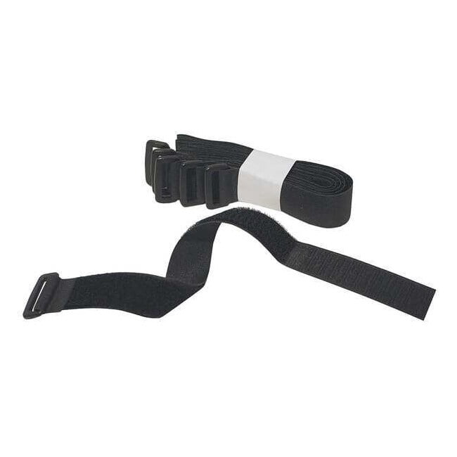 Fastenation Hook-and-Loop Cinch Strap,12 in,Blk,PK10 1X12KPVST