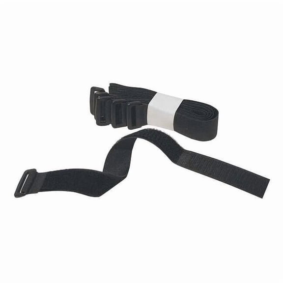 Fastenation Hook-and-Loop Cinch Strap,18 in,Blk,PK10 2X18KPVST