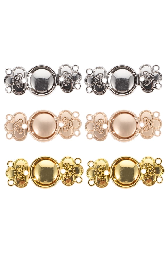 Fastener Button Clasp Cloak Clip Costume Sweater Fasteners Cardigan Clips Diy Cheongsam Accessories Cape Brooch Chain