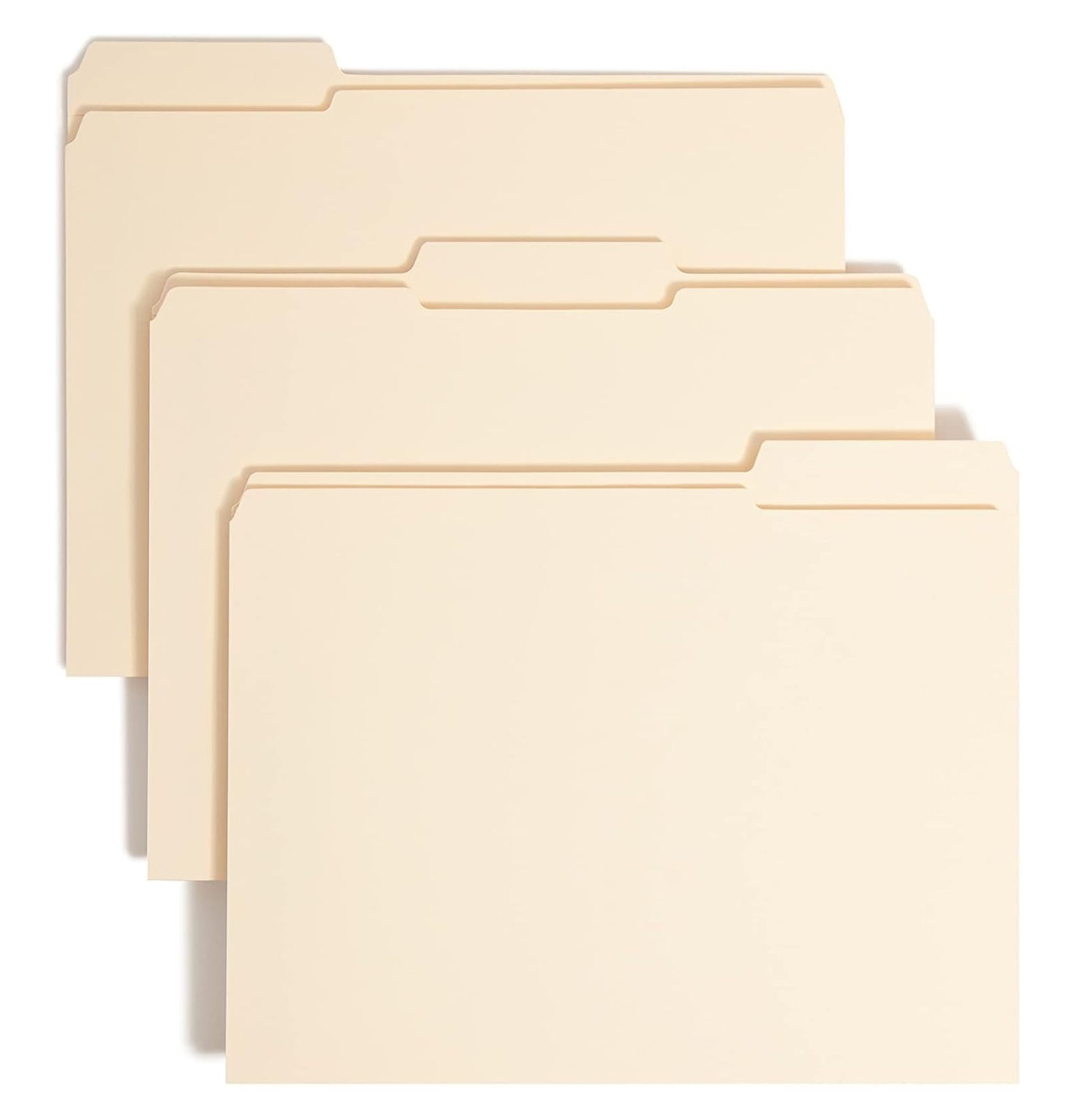 Fastener File Folders, 2 Fasteners, 1/3 Cut Tab - Letter Size Manila ...