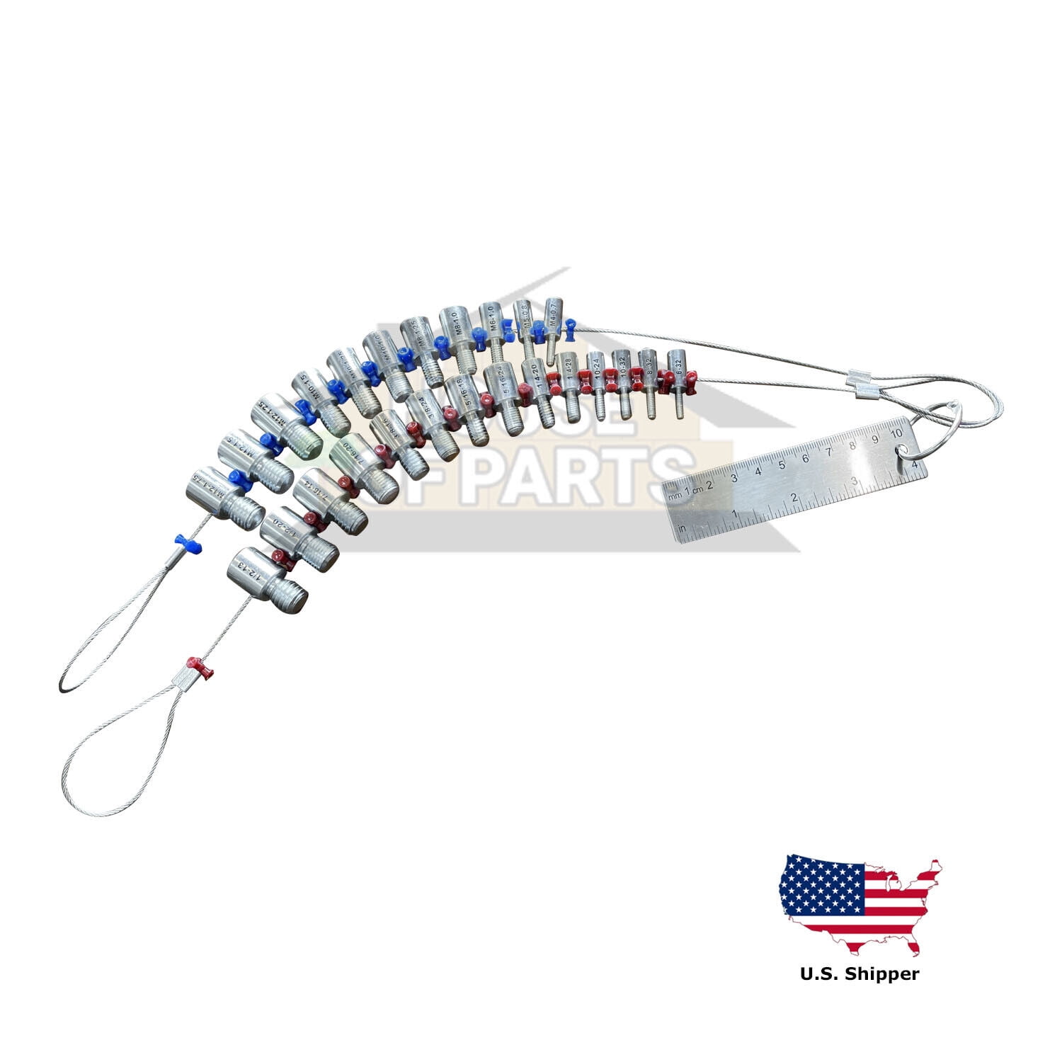 Fastener Screw Bolt Nut Thread Measure Gauge Size Checker Standard ...