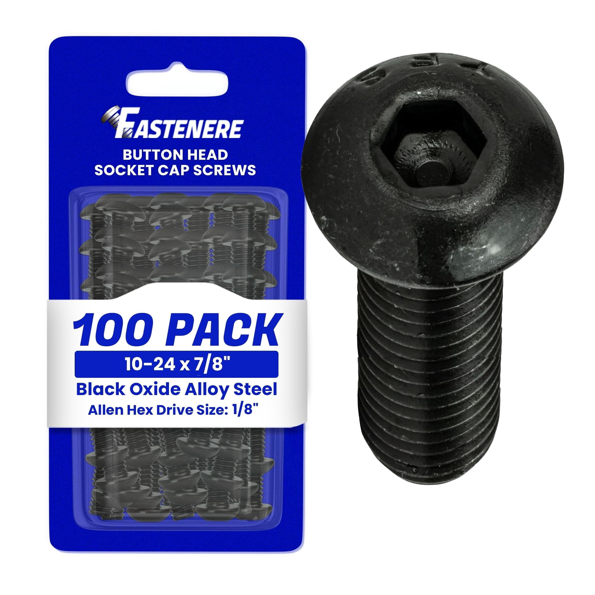 Colony Machine Chrome Button Head Allen Bolt – 5/16-24 X 7/8 Inch – 10 Pack