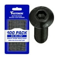 thumbnail image 1 of Fastenere Button Head Socket Cap Screws - 4-40 x 7/16" (100-Pcs) Alloy Steel, Fully Threaded, Fine Black Oxide Finish, Corrosion-Resistant, Machine Thread, Easy to Install w/ Allen Hex Drive, 1 of 7
