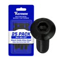 thumbnail image 1 of Fastenere Button Head Socket Cap Screws - 4-48 x 1/2" (25-Pcs) Alloy Steel, Fully Threaded, Fine Black Oxide Finish, Corrosion-Resistant, Machine Thread, Easy to Install w/ Allen Hex Drive, 1 of 4