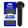 thumbnail image 1 of Fastenere Button Head Socket Cap Screws - 5/16-18 x 3" (25-Pcs) Alloy Steel, Fully Threaded, Fine Black Oxide Finish, Corrosion-Resistant, Machine Thread, Easy to Install w/ Allen Hex Drive, 1 of 7