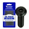 thumbnail image 1 of Fastenere Button Head Socket Cap Screws - 5/16-24 x 7/8" (25-Pcs) Alloy Steel, Fully Threaded, Fine Black Oxide Finish, Corrosion-Resistant, Machine Thread, Easy to Install w/ Allen Hex Drive, 1 of 4