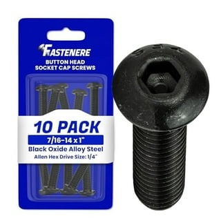 25pcs Stainless Steel Hex Socket Button Head Screws – 1/4 Inch-20 X 1/2 Inch Bolts