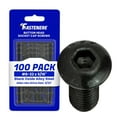 thumbnail image 1 of Fastenere Button Head Socket Cap Screws - 8-32 x 5/16" (100-Pcs) Alloy Steel, Fully Threaded, Fine Black Oxide Finish, Corrosion-Resistant, Machine Thread, Easy to Install w/ Allen Hex Drive, 1 of 7