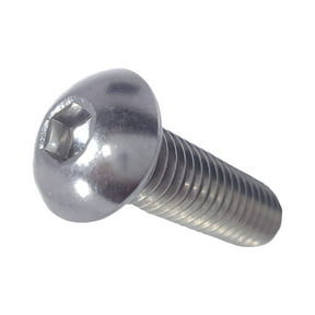 Fastenere Button Head Socket Cap Screws - M10-1.50 x 50MM (10-pack) Stainless Steel 18-8, Full Thread, Plain Finish, Flat Point, ISO 7380 Metric Screw Set, Easy to Install w/ Allen Hex Socket Drive
