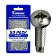 thumbnail image 1 of Fastenere Pan Head Self Drilling Tek Screws - #10 x 1" (50 Pack) Stainless Steel 410, Full Thread, Bright Plain Finish, Corrosion-Resistant, Self-Drilling, Easy to Install w/ Phillips Drive Size #2, 1 of 4