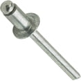 thumbnail image 1 of Fastenere Pop Rivets - 1/8" x 1/16" (100pcs) Heavy Duty, Open-End, Aluminum, Dome-Head Blind Rivets, Corrosion-Resistant, High Tensile & Shear Strength, 4-1 Gap 0.020"-0.062", 1 of 4