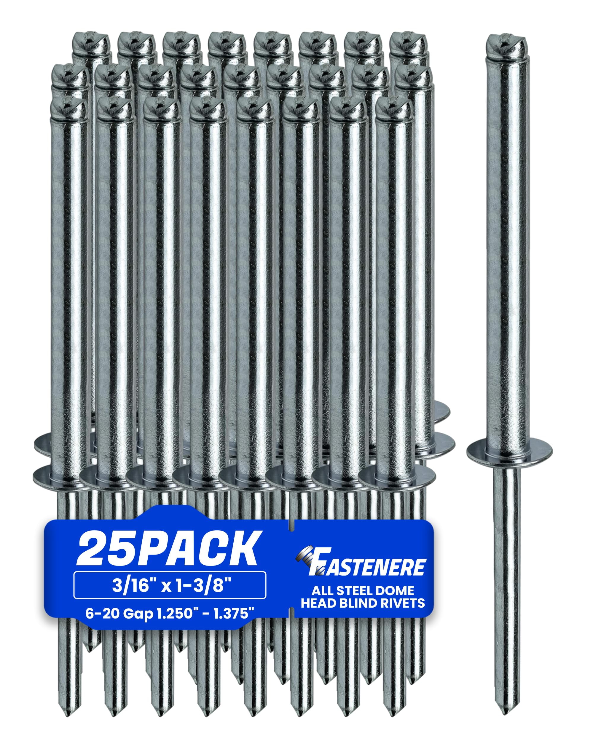 Fastenere Pop Rivets 3/16