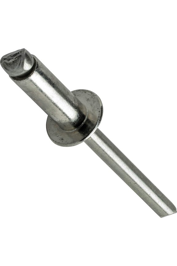 Pop Rivets - 3/16" x 1/8" (50pcs) Heavy Duty, Open-End, Stainless Steel, Dome-Head Blind Rivets, Corrosion-Resistant, High Tensile & Shear Strength, 6-2 Gap 0.020"-0.125"