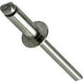 thumbnail image 1 of Fastenere Pop Rivets - 3/32" x 1/8" (50pcs) Heavy Duty, Open-End, Stainless Steel, Dome-Head Blind Rivets, Corrosion-Resistant, High Tensile & Shear Strength, 3-2 Gap 0.020"-0.125", 1 of 4
