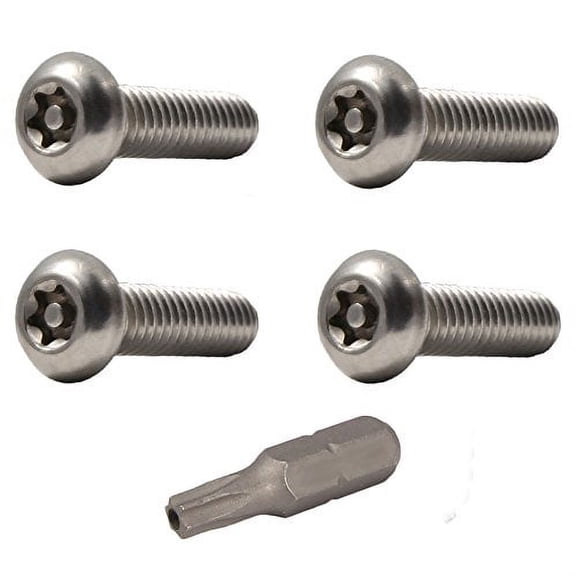 Fastenere Torx Security Machine Screws - 10-24 x 1/2" (25-Pack) Stainless Steel, Tamper-Resistant, Button Head Screws, Bolt Screw for Higher Level of Safety & Theft Prevention