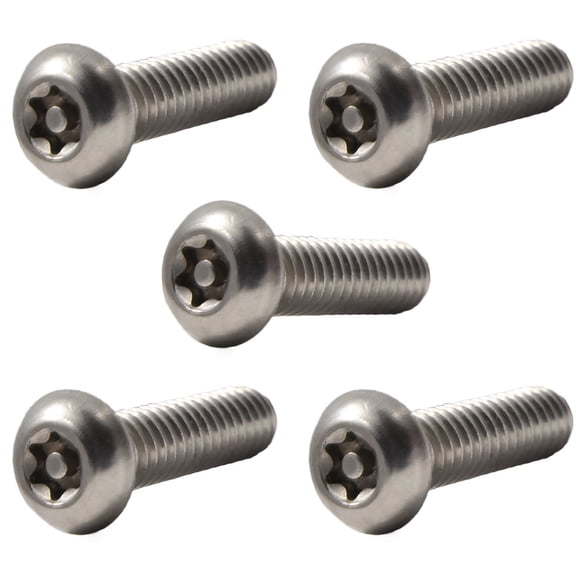 Fastenere Torx Security Machine Screws - 5/16-18 x 5/8" (10-Pack) Stainless Steel, Tamper-Resistant, Button Head Screws, Bolt Screw for Higher Level of Safety & Theft Prevention