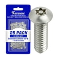 thumbnail image 1 of Fastenere Torx Security Machine Screws - 8-32 x 3/4" (25-Pack) Stainless Steel, Tamper-Resistant, Button Head Screws, Bolt Screw for Higher Level of Safety & Theft Prevention, 1 of 7