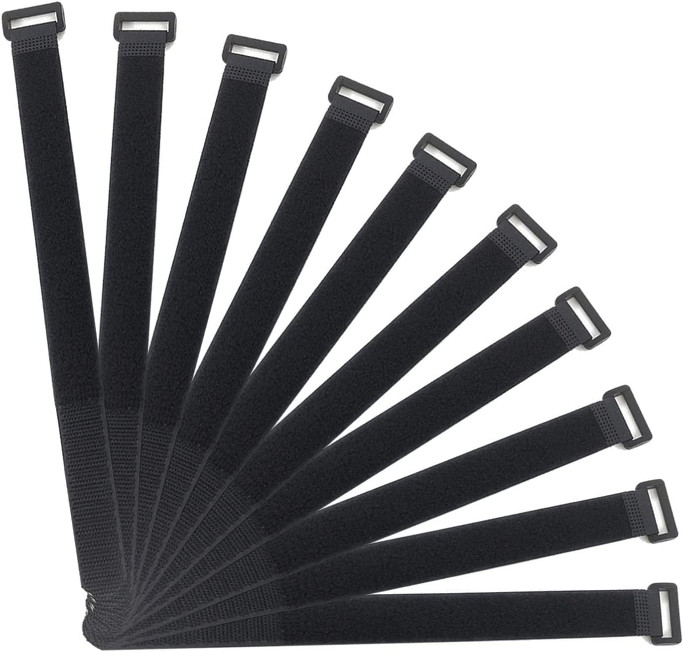 80 Pcs Hook And Loop Cable Ties - Reusable Self-Adhesive Sticky-Back Cord Organizers For Home & Office - View #7