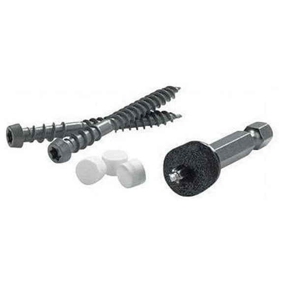 Fastenmaster 5000217 Cortex 2 in. Square Trim Head Smooth Carbon Steel Deck Screws, 375 Piece
