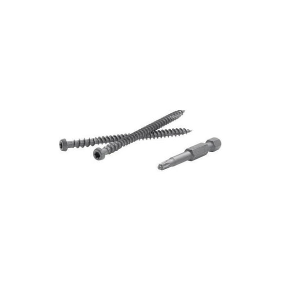 Fastenmaster TrapEase 2.5 in. Torx TTAP Star Head Zinc Carbon Steel Composite Deck Screws, Tree House - 75 Per Box