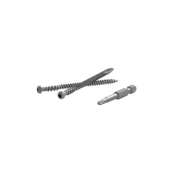 Fastenmaster TrapEase 2.5 in. Torx TTAP Star Head Zinc Carbon Steel Composite Deck Screws - Tiki Torch - 350 Per Box