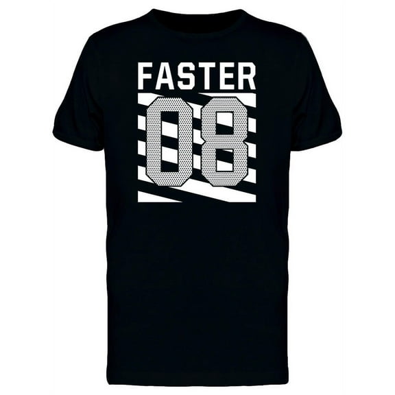 Faster 08 T-Shirt Men -Image by Shutterstock, Male 3X-Large