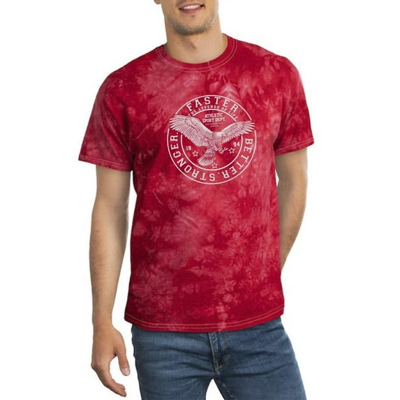 Faster Better Stronger Eagle Tie Dye Crystal Men -Image by Shutterstock, Male Large