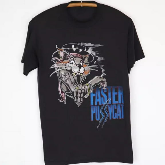 Faster Pussycat One Sided Men T-shirt Black Short Sleeve All Sizes S-4XL