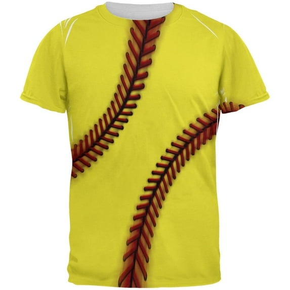 Fastpitch Softball All Over Mens T Shirt Multi LG