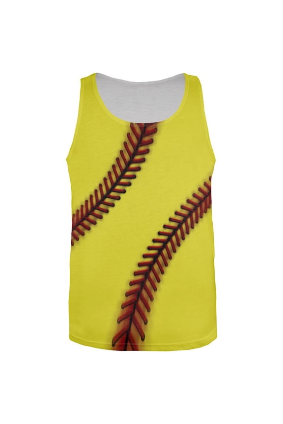 Fastpitch Softball All Over Mens Tank Top Multi LG
