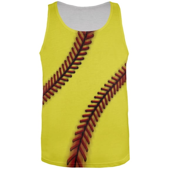 Fastpitch Softball All Over Mens Tank Top Multi X-LG