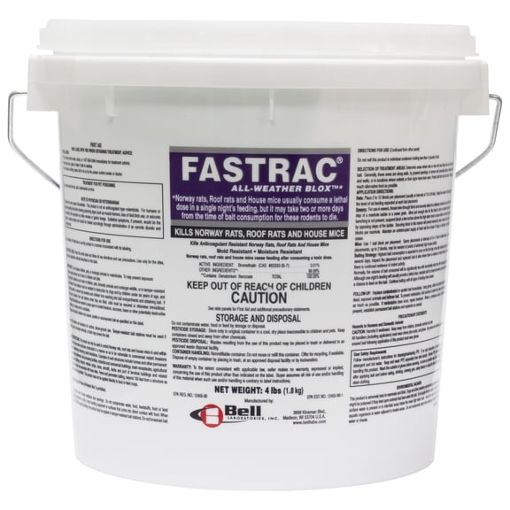 Fasttrac Blox, Fastrac Rodenticide (2) 4lb pail