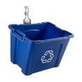 thumbnail image 1 of Rubbermaid Garage Fasttrack Recycling Bin Wall Mounted Recycling System Holds up to 50 pounds Blue/Satin Nickel for Home/Garage, 1 of 6