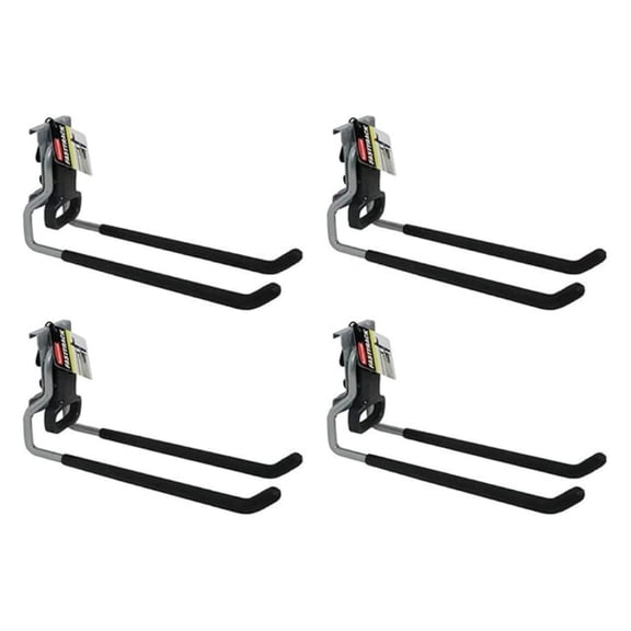 Fasttrack Rail Garage Organization Multi-Purpose Hook 50lbsCapacity Wall Mounted Storage System Direct Mount into Fasttrack Garage Rail for Home/Garage Organization(Pack of 8)