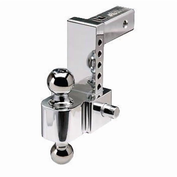 Fastway Adjustable Pin Style Ball Mount - Polished Aluminum - 10 ft - Durable Design