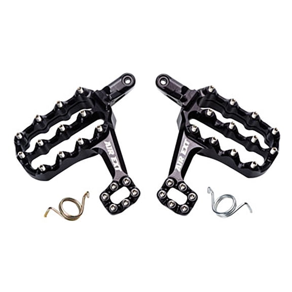 Fastway Air Ext Motorcycle Foot Pegs Kit Black Compatible With Sherco 125 SE Six Days 2018
