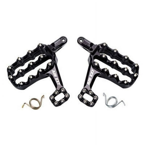 Fastway Air Ext Motorcycle Foot Pegs Kit Black