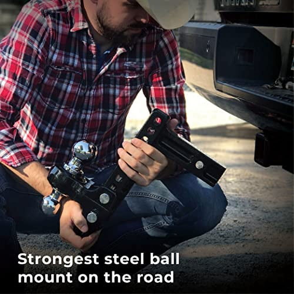 Fastway Flash Solid Steel 49-00-5900 Adjustable Steel Ball Mount with ...
