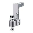 thumbnail image 1 of Fastway Trailer Products 42-00-2800 8" Adjustable Pin Style Flash Aluminum Ball Mount with 2" & 2 5/16" Chrome Balls, 1 of 7