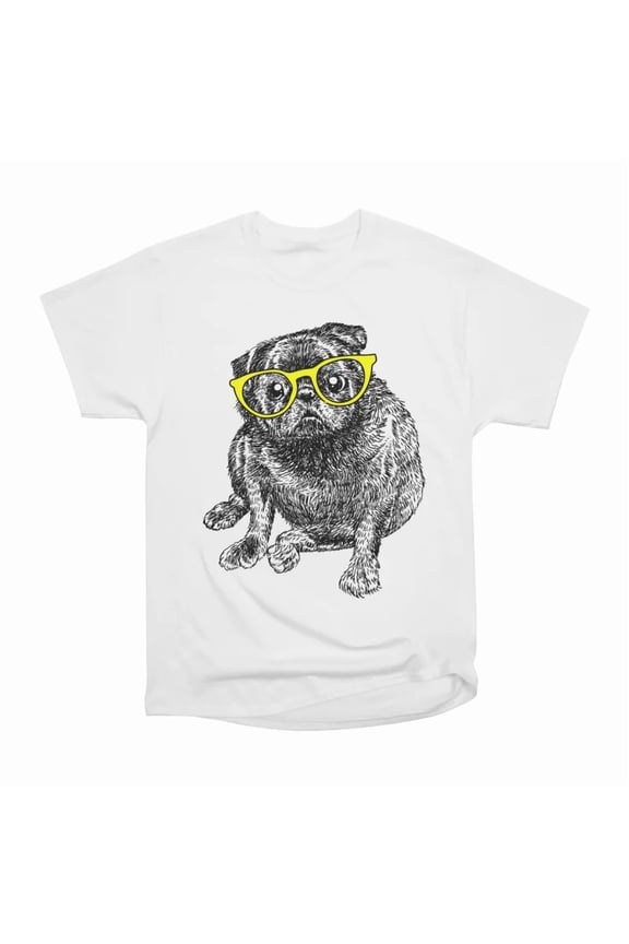 Fat Black Pug T-Shirt Tee Gift For Him Merch For Her Apparel For Friend