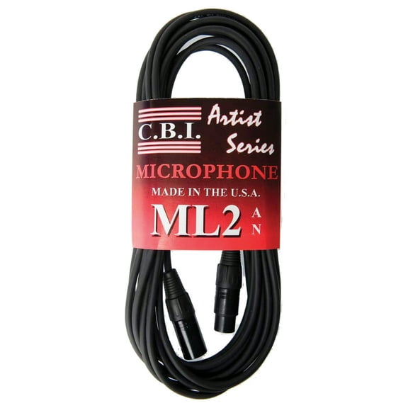 Fat Boy FB-ML2-25 Artist Series CBI USA Balanced 25Ft XLR Microphone Cable