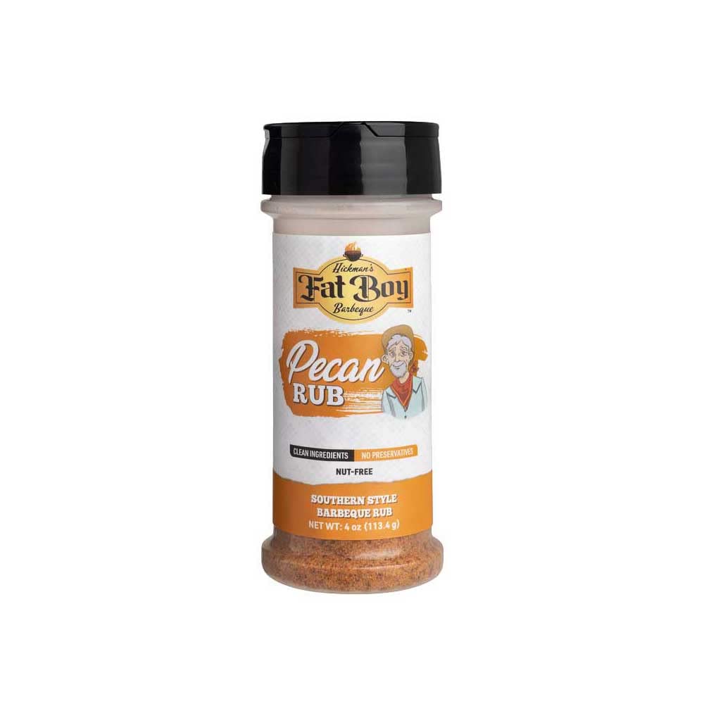 Fat Boy Natural BBQ MSF2 Pecan Rub Perfect for Pork, Chicken, Ribs