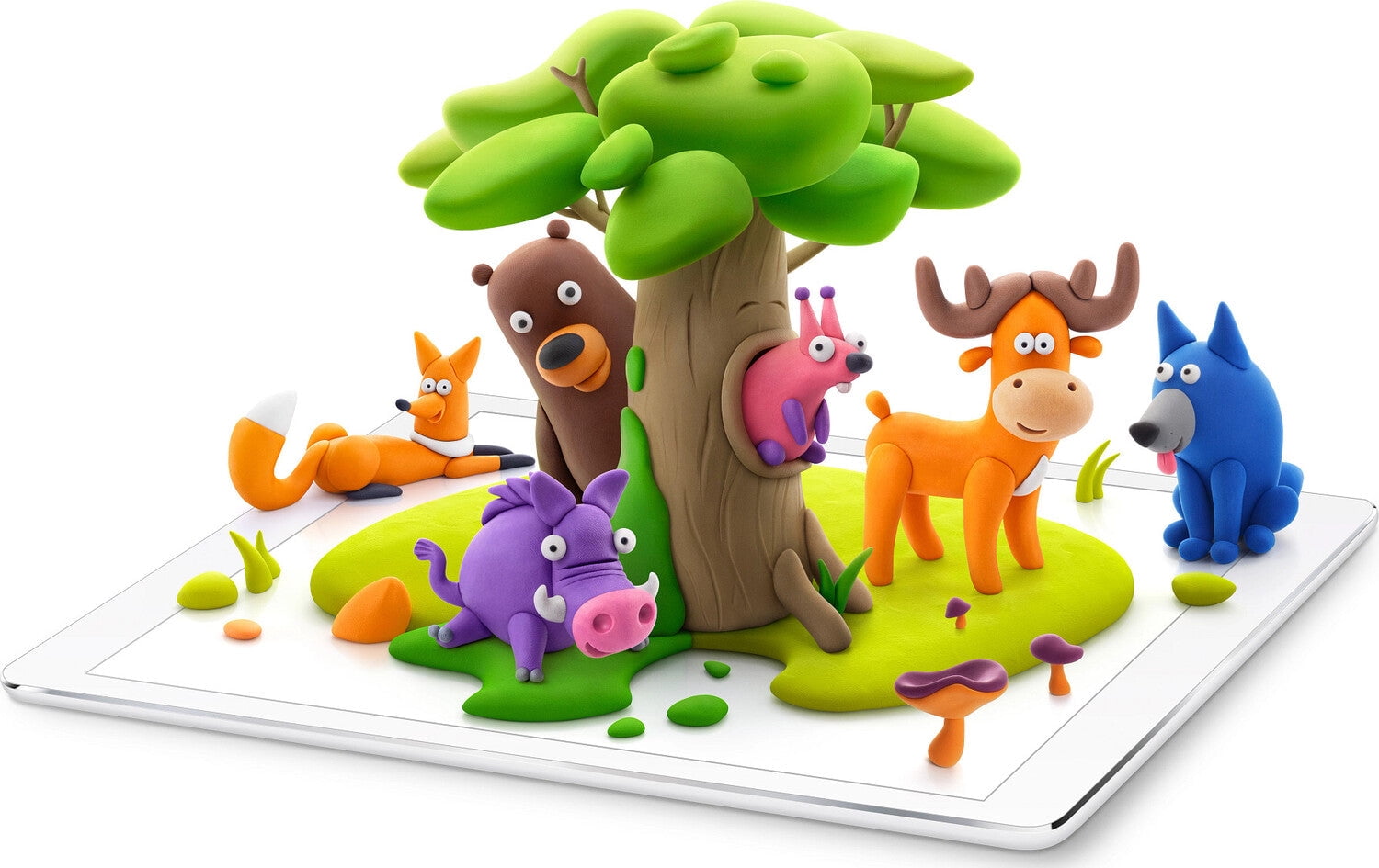 Fat Brain Toys Hey Clay Kit - Forest Animals