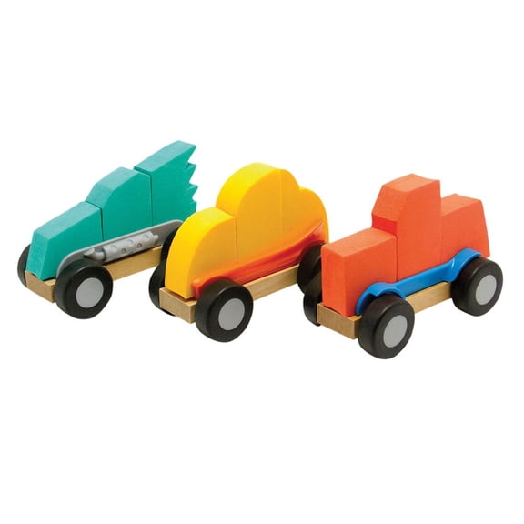 Fat Brain Toys Modmobiles Car Toys Mix & Match Set