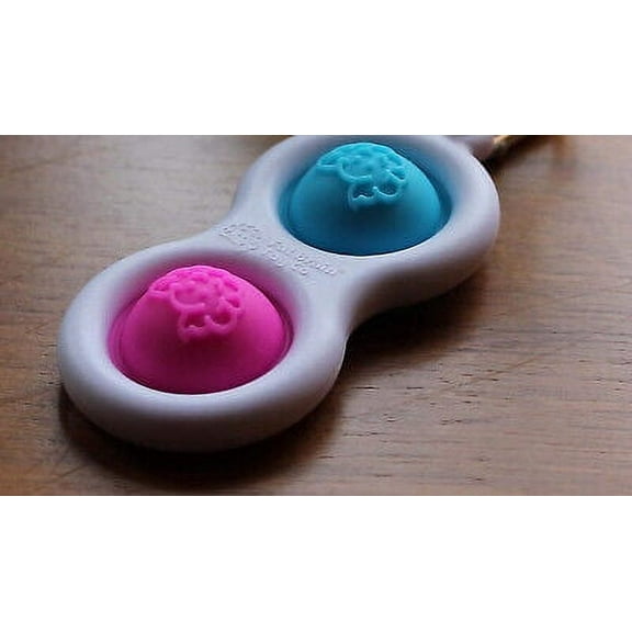Fat Brain Toys Simpl Dimpl - Blue/Pink - Simpl Dimpl - Simple Dimple - Blue/Pink Office & Desk Toys for Ages 3 to 12