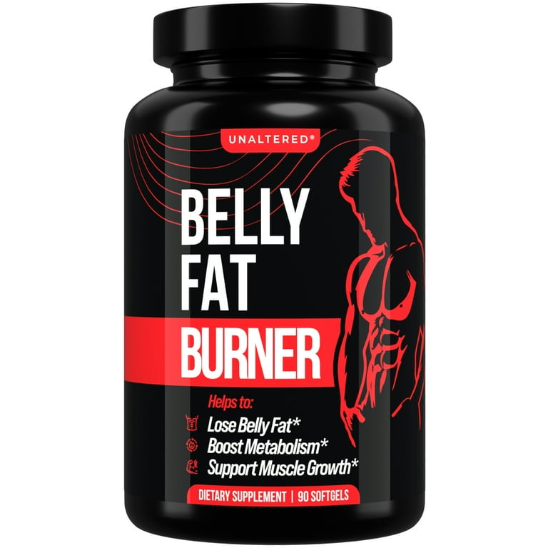 Fat Burner for Men - Belly Fat Burner with CLA - Unaltered Athletics  Dietary Supplement - 90 Ct