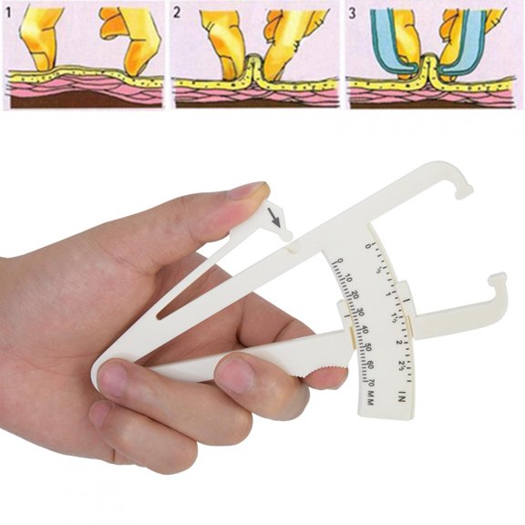 Fat Caliper, Body Fat Caliper 1PC Measurement Tool Skin Fold ABS 0-70mm Measuring Range  For Fitness